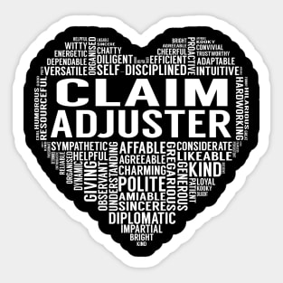 Claim Adjuster Heart Sticker